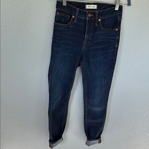 MADEWELL 9” high rise skinny Dark Blue Women's Jeans